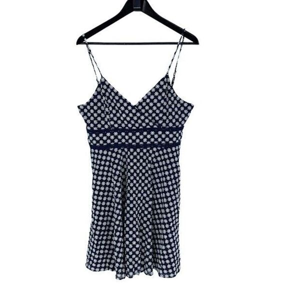 Francesca's Collection Trixxi Embroidered Floral Spaghetti Strap Mini Dress Blue - Picture 2 of 12